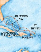 Map of Eastern Caribbean